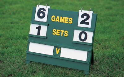 Tennis Scoreboards sets and games